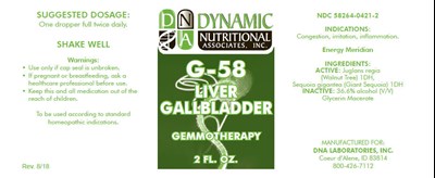 PRINCIPAL DISPLAY PANEL - 2 FL. OZ. Bottle Label - g58 01