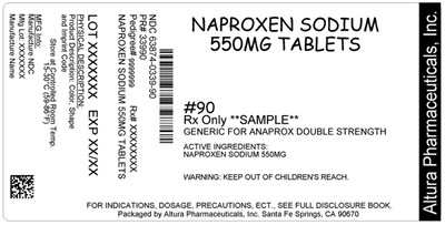 Naproxen Sodium 550mg Label - 63874 0339 90 1