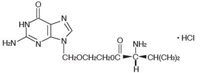 Chemical Structure - valacyclovir 01