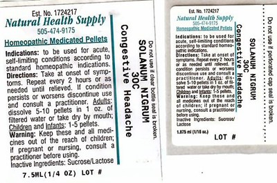 Congestive Headache Label (Nhs Congestive Headache)