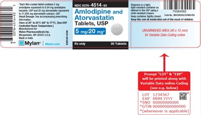 image-08.jpg Amlodipine Besylate and Atorvastatin Calcium Tablets 2.5 mg/20 mg Bottle Label - image 08