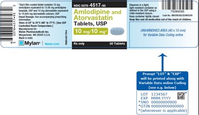 image-11.jpg Amlodipine Besylate and Atorvastatin Calcium Tablets 5 mg/20 mg Bottle Label - image 11