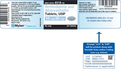 image-12.jpg Amlodipine Besylate and Atorvastatin Calcium Tablets 5 mg/40 mg Bottle Label - image 12