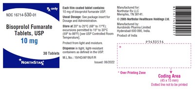 bisoprolol-fig2.jpg PACKAGE LABEL-PRINCIPAL DISPLAY PANEL - 10 mg (30 Tablet Bottle) - bisoprolol fig2