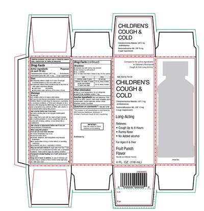 Family Dollar Childrens Cough &amp; Cold  4 Fl  Oz  Fruit Punch Flavor (Paa009240)