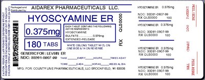 Image Label (Hyoscyamine Sulf Er 0 375mg For County Line 2)