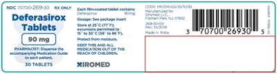 deferasirox-lab1.jpg Deferasirox Tablets 90 mg - 30's Pack Label - deferasirox lab1