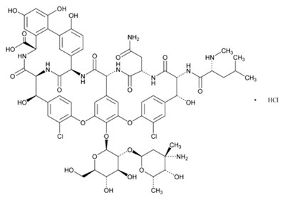 Vancomycin hydrochloride structural formula - image 01