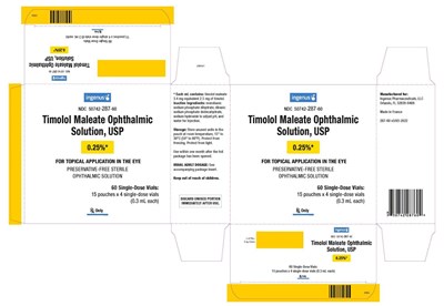 6019a50d-2bd9-48cf-97bc-6c14777ee003-02.jpg Timolol Maleate Ophthalmic Solution USP, 0.25% - Carton Label - 6019a50d 2bd9 48cf 97bc 6c14777ee003 02