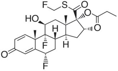 Fluticasone Propionate Structural Formula (Image 12)