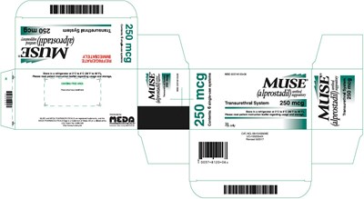 Muse Urethral Suppository 250 mcg Carton Label - image 02