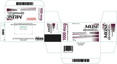 Muse Urethral Suppository 1000 mcg Carton Label - image 04