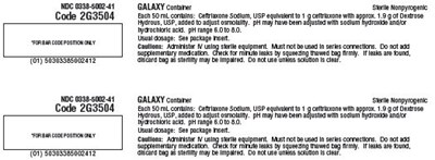 Ceftriaxone Representative Carton Label (1 g)