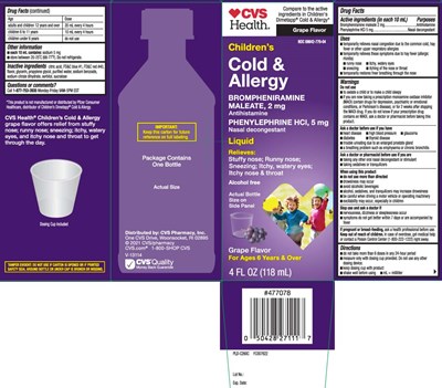 Brompheniramine Maleate 2 mg, Phenylephrine HCl 5 mg (Dibromm Cold And Allergy Liquid 1)