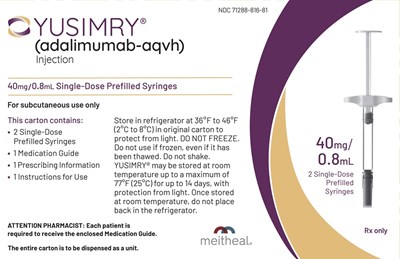 Carton Label (Two 40 mg/0.8 mL Single-Dose Prefilled Syringes)