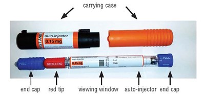 Carrying case 0.15 mg - epinephrine injection 2
