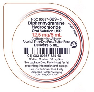 A0865C050224_Diphenhydramine_HCl_12-5mg-5mL_V1-IMAGE.jpg 12.5 mg/5 mL Diphenhydramine Hydrochloride Oral Solution USP Cup Label - A0865C050224 Diphenhydramine HCl 12 5mg 5mL V1 IMAGE