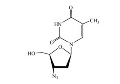 Zidovudine Chemical Structure (Mm3)