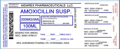 Image Label (Amoxicillin 200mg And 400 mg 5ml Susp 100ml For Au 2)