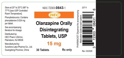 15mg (Olanzapine Orally Disintegrating 15mg)