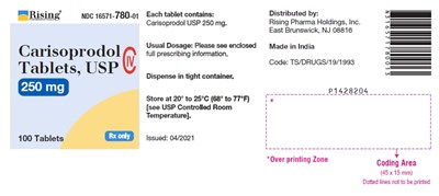 carisoprodol-fig1.jpg PACKAGE LABEL-PRINCIPAL DISPLAY PANEL - 250 mg (100 Tablet Bottle) - carisoprodol fig1