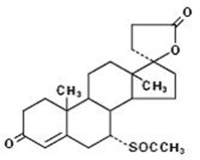 Chemical Structure - spironolactone tablets 25mg   8178 1