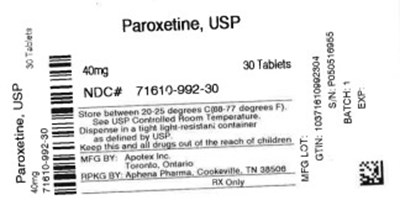 Label (71610 0992 30)