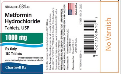 metformin-hcl-tablets-1000mg-180s.jpg Metformin Hydrochloride Tablets-1000mg-NDC 62135-684-18- 180s Label - metformin hcl tablets 1000mg 180s