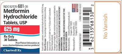 Metformin Hydrochloride Tablets-625mg-NDC 62135-681-30- 30s Label - metformin hcl tablets 625mg 30s