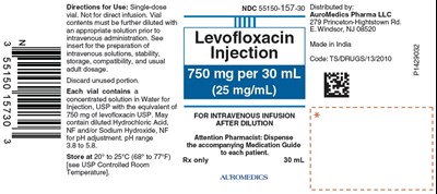 levofloxacin-fig5.jpg PACKAGE LABEL-PRINCIPAL DISPLAY PANEL - 750 mg per 30 mL Container Label - levofloxacin fig5