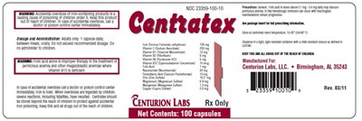 Principal Display Panel (100 Capsule Bottle Label)
