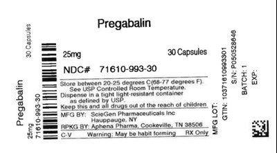 Label (71610 0993 30)