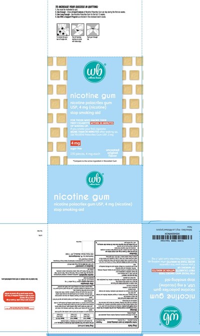 Nicotine Polacrilex 4 mg (nicotine) (Nicotine 4 mg Original Uncoated Gum Wb 1)