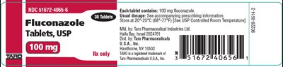 fluconazole-03.jpg PRINCIPAL DISPLAY PANEL - 100 mg Tablet Bottle Label - fluconazole 03