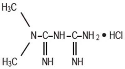 Chemical Structure - metformin 01