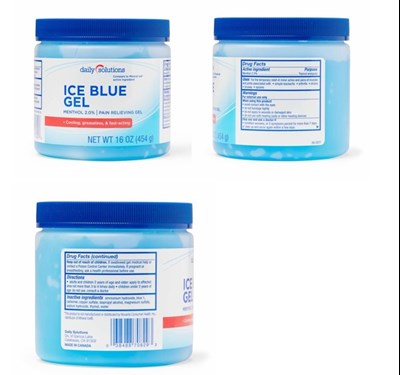 16 Oz Ice Blue (Daily Solutions Ice Blue Gel 2)