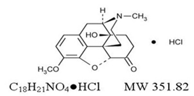 Oxycodone HCl-struct (Structure 1)