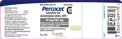 pert-oxy-and-apap-tab-usp-6.jpg Image of the Percocet (oxycodone and acetaminophen tablets, USP) 10 mg/325 mg 100ct label. - pert oxy and apap tab usp 6