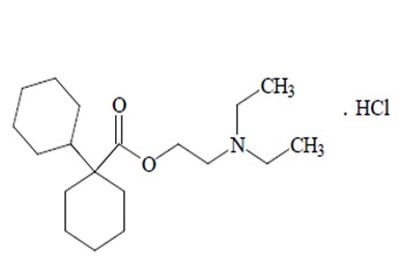 Dicyclomine Hydrochloride Structural Formula (Structure001)