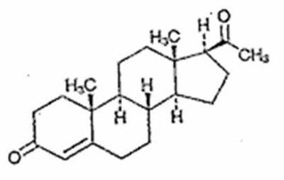 chem structure - progesterone capsules 1