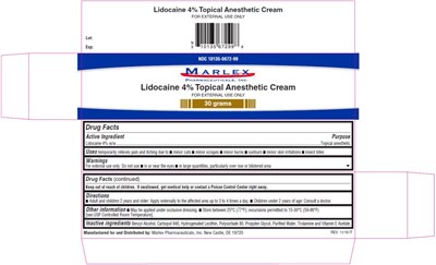 Principal Display Panel (30g Tube CartonLidocaine 4% Topical Anesthetic CreamPain &amp; Itch Relief Cream NET WT. (30g))