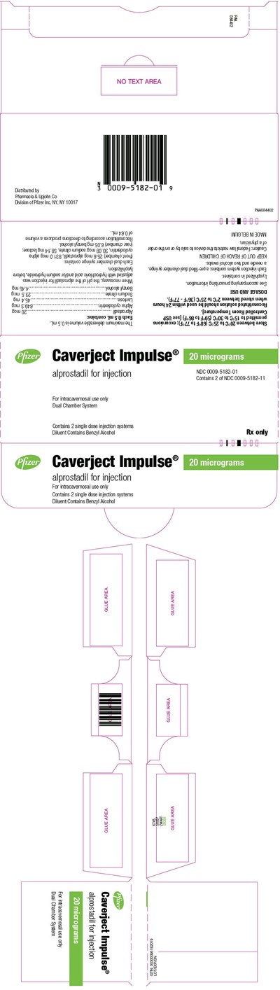 Principal Display Panel - 20 micrograms Syringe Carton - caverject 20