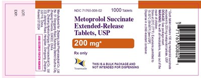 200 mg 1000 Count (Metaprolol 08)