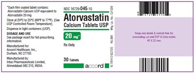 Atorvastatin Calcium Tablets – 20 mg 30 Bottle Carton - atorvastatin 20 mg 30 bottle label
