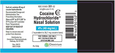 Label (Cocaine Hydrochloride Nasal Solution 2)