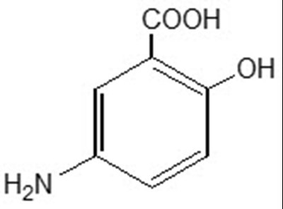 Chemical Structure - mesalamine 01