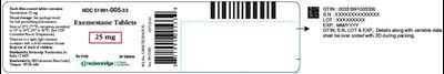 exemestane-04.jpg PRINCIPAL DISPLAY PANEL - 25 mg Tablet Bottle Label - exemestane 04