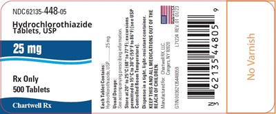 image description - hydrochlorothiazide tab usp 25mg 500s label