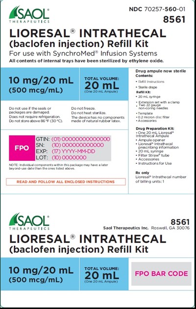 lioresal-17.jpg PRINCIPAL DISPLAY PANEL - 10 mg/20 mL Outer Box Label - lioresal 17