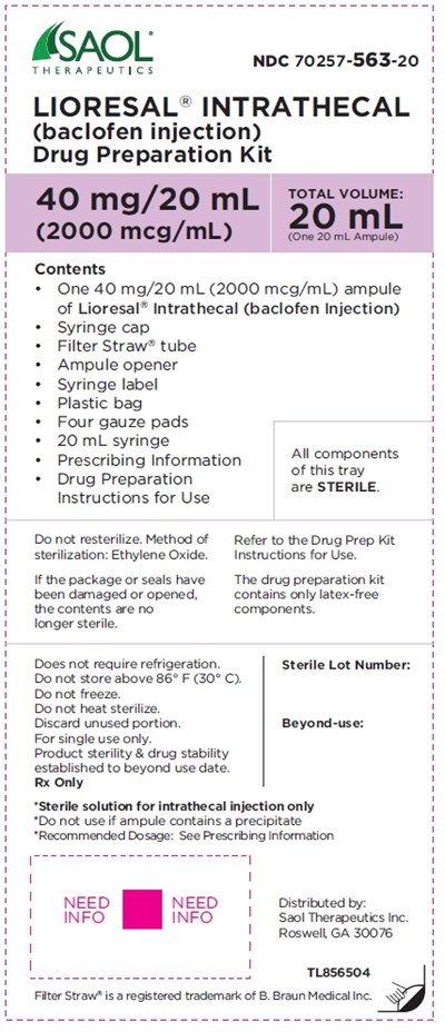 lioresal-19.jpg PRINCIPAL DISPLAY PANEL - 40 mg/20 mL Ampule Label - lioresal 19